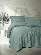 Cotton Box Serra Çift Kişilik Yatak Örtüsü Tila Mint