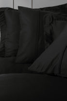Cotton Box-Silky Saten Çift Kişilik Nevresim Takımı Siyah-Nevresim Takımı-2-Milagron.com