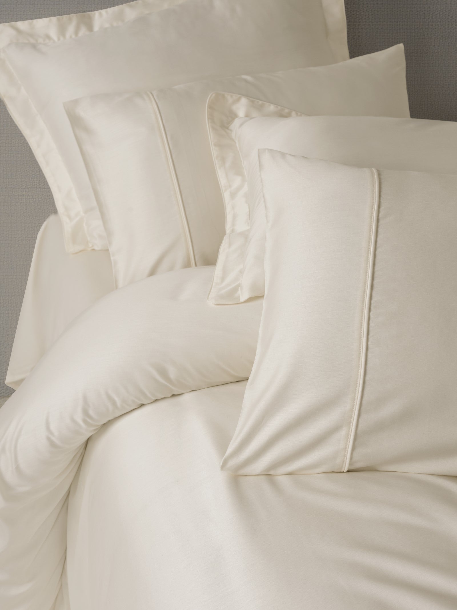 Cotton Box Silky Saten King Size Nevresim Takımı Ekru