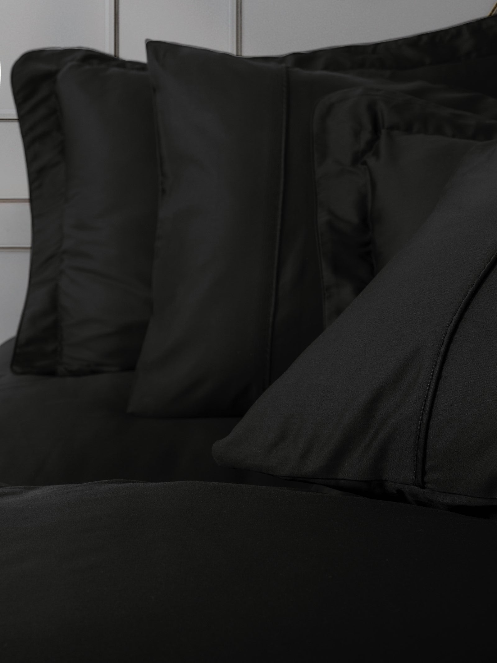 Cotton Box Silky Saten King Size Nevresim Takımı Siyah