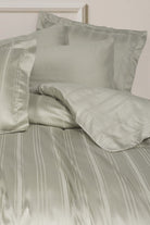 Cotton Box-Smart Bambu Saten Çift Kişilik Nevresim Takımı Stripe Bej-Nevresim Takımı-2-Milagron.com