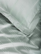 Cotton Box-Smart Bambu Saten Çift Kişilik Nevresim Takımı Stripe Mint-Nevresim Takımı-4-Milagron.com