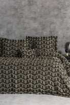 Cotton Box-Smart Çift Kişilik Yatak Örtüsü Bertha Antrasit-Yatak Örtüsü-1-Milagron.com