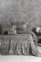 Cotton Box-Smart Çift Kişilik Yatak Örtüsü Dafne Antrasit-Yatak Örtüsü-1-Milagron.com