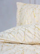 Cotton Box-Smart Çift Kişilik Yatak Örtüsü Kadife Varaklı Destello Krem-Yatak Örtüsü-2-Milagron.com