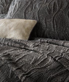 Cotton Box-Smart çift Kişilik Yatak Örtüsü Carita Antrasit-Yatak Örtüsü-2-Milagron.com