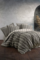 Cotton Box-Smooth Çift Kişilik Nevresim Takımı Jamira Haki-Nevresim Takımı-1-Milagron.com