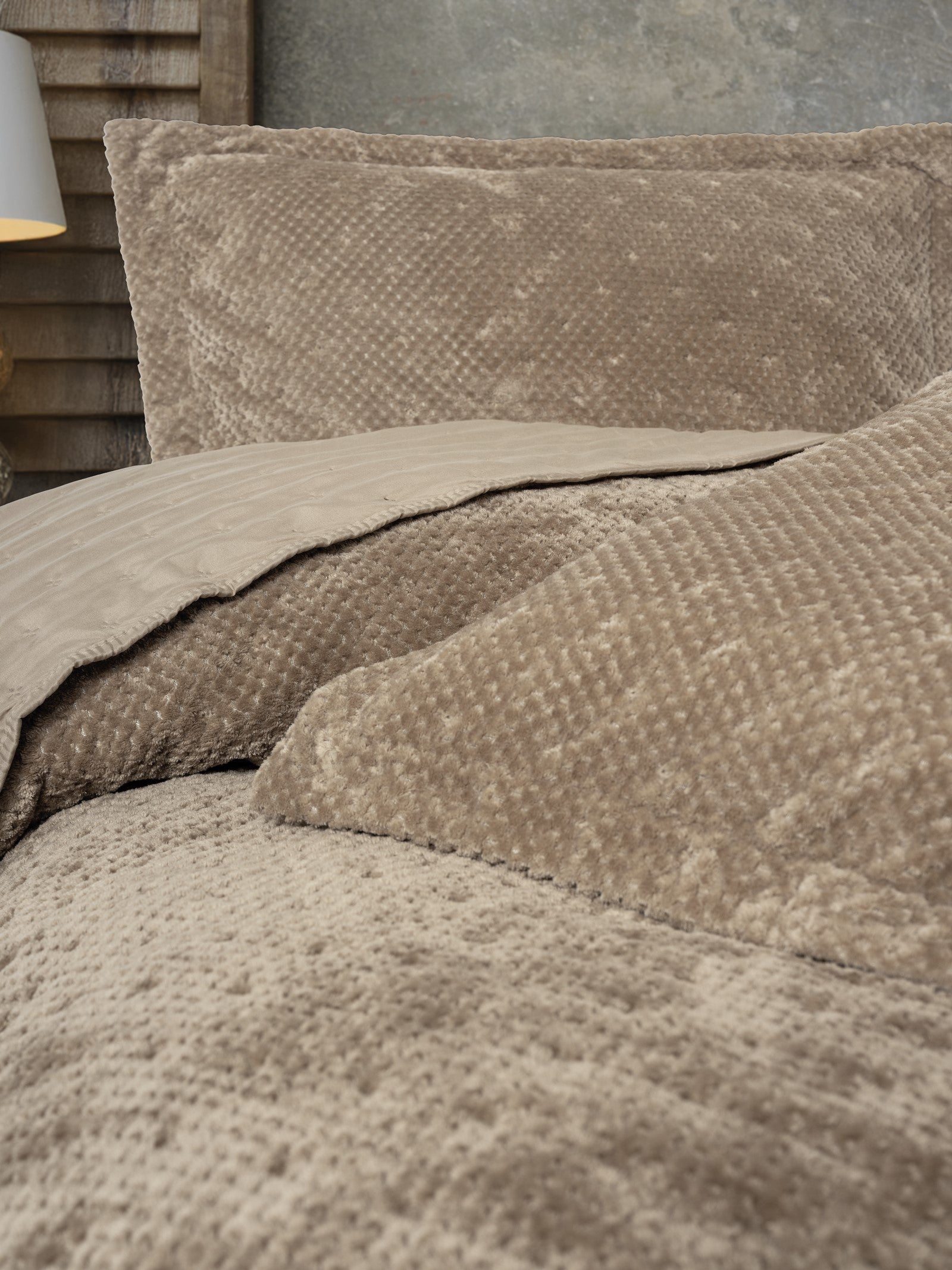 Cotton Box Softnest Çift Kişilik Yatak Örtüsü Boleta Bej