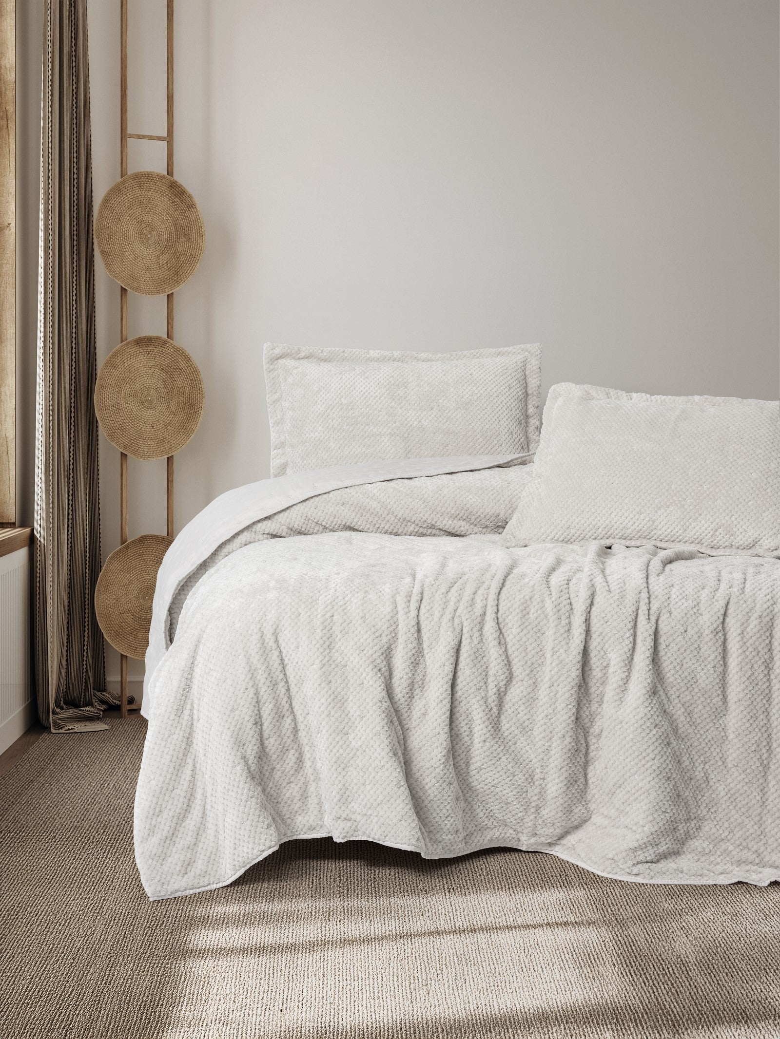 Cotton Box Softnest Çift Kişilik Yatak Örtüsü Boleta Taş