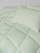 Cotton Box-Softwash Çift Kişilik Yorgan Seti Adaçayı 160x200 Lastikli Çarşaf-Yorgan-2-Milagron.com