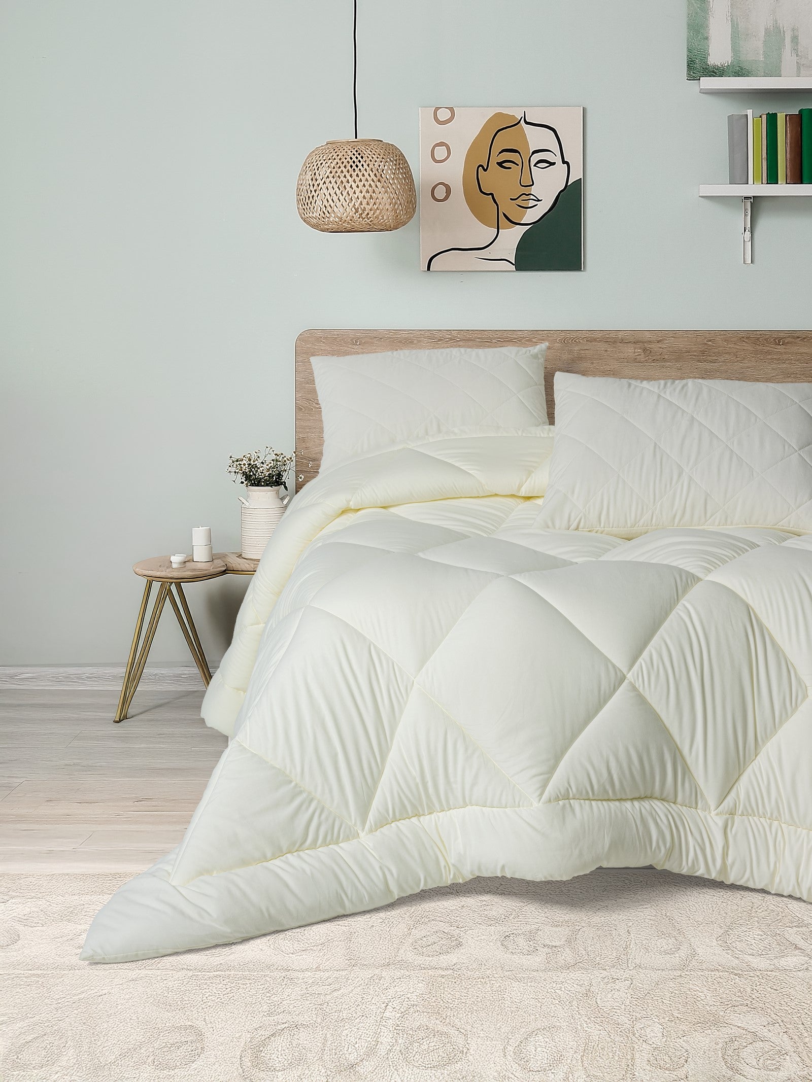 Cotton Box Softwash Çift Kişilik Yorgan Seti Ekru 160X200 Lastikli Çarşaf