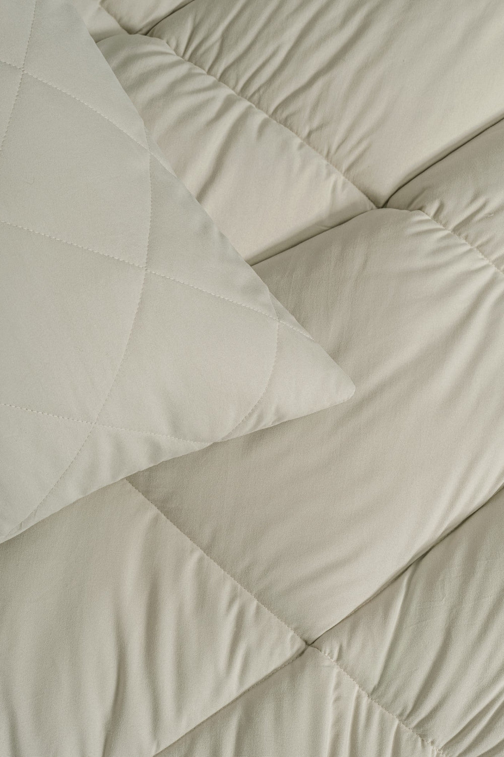 Cotton Box-Softwash Çift Kişilik Yorgan Seti Taş 180x200 Lastikli Çarşaf-Yorgan-2-Milagron.com