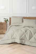 Cotton Box-Softwash Tek Kişilik Yorgan Seti Taş-Yorgan-1-Milagron.com