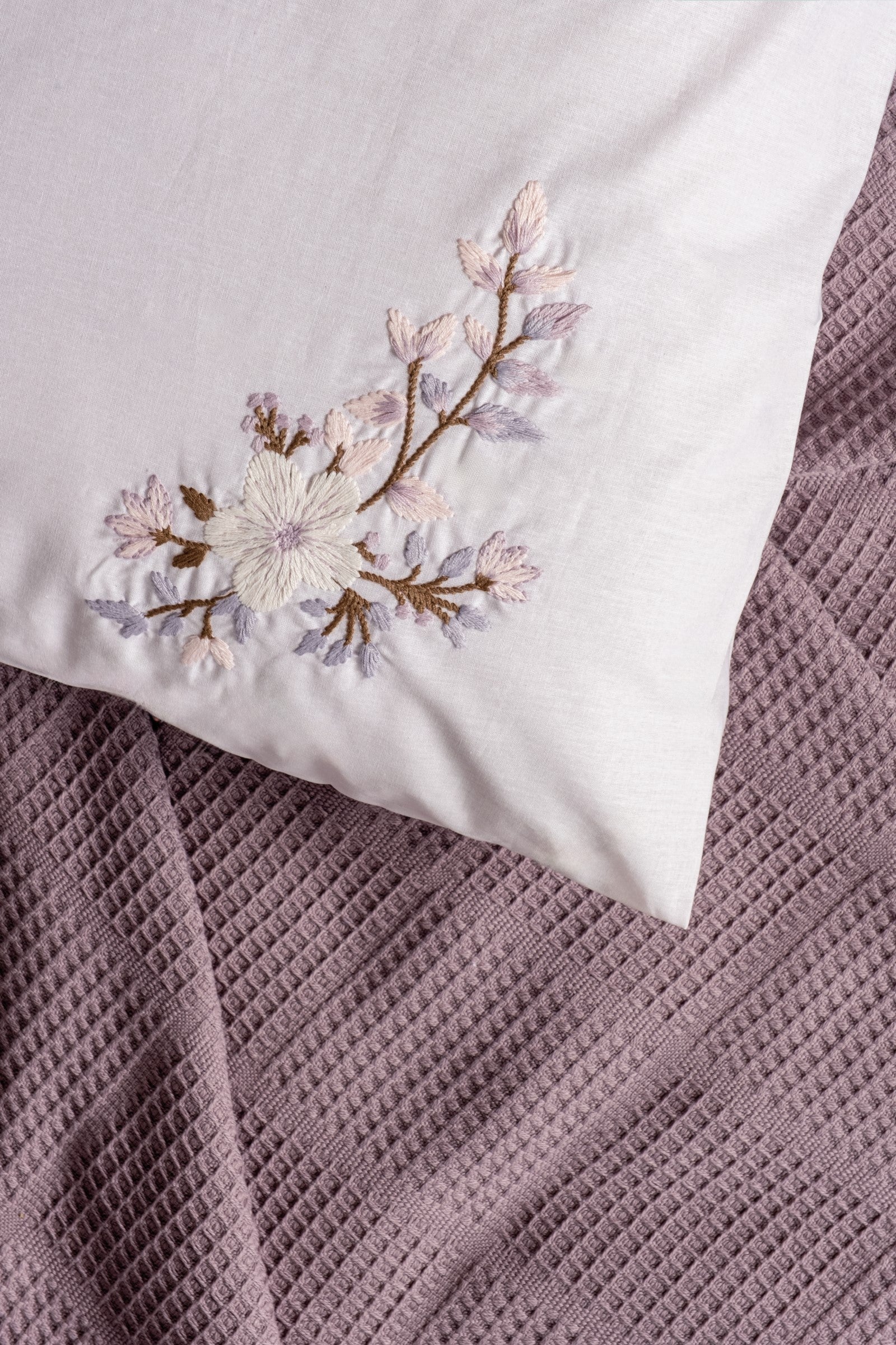 Cotton Box-Spin Tek Kişilik Pike Takımı Mauve Lila-Pike Takımı-2-Milagron.com