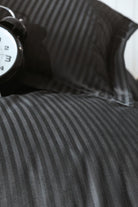 Cotton Box-Stripe Saten Çift Kişilik Nevresim Takımı Siyah-Nevresim Takımı-2-Milagron.com