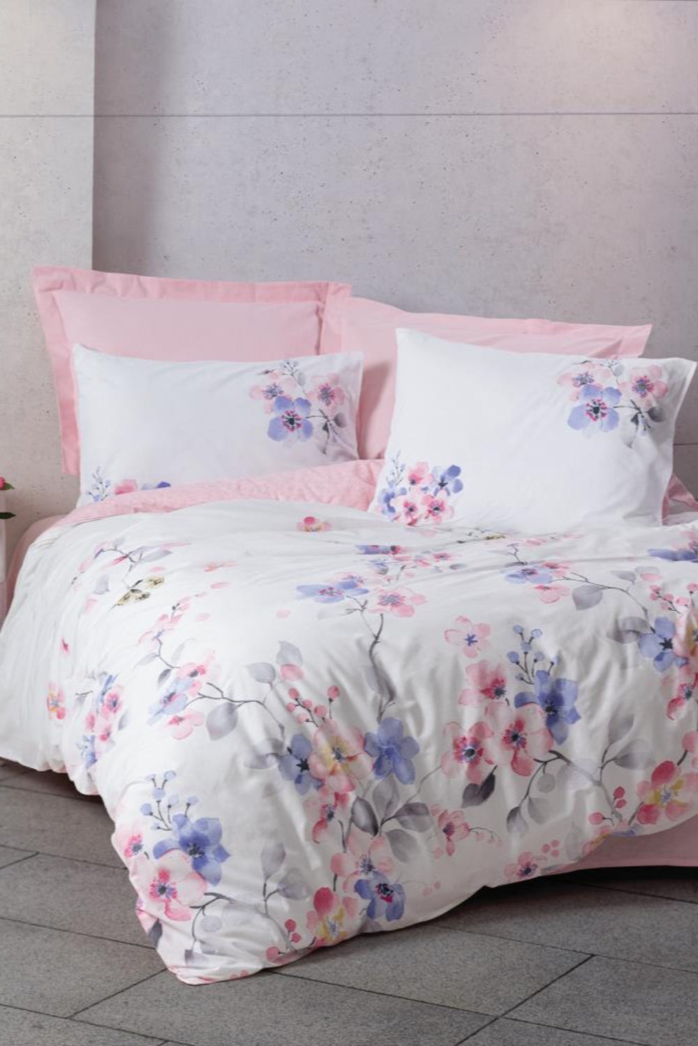 Cotton Box-Cotton Box Tek Kişilik Nevresim Takımı Jayda Pembe-Tek Kişilik Nevresim Takımı-1-Milagron.com