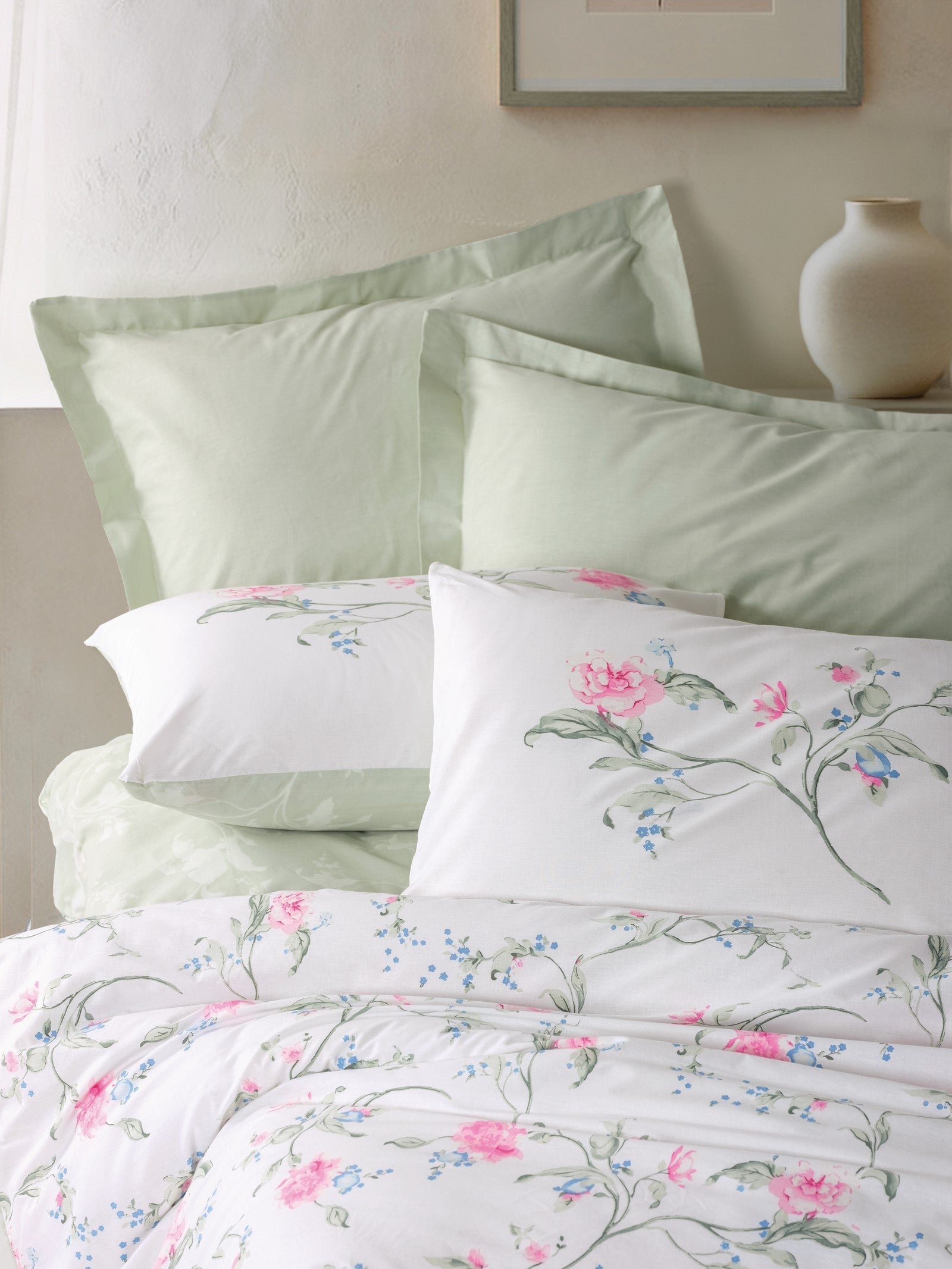  Tek Kişilik Nevresim Takımı Olina Yeşil