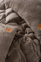 Cotton Box-Tek Kişilik Peluş Yorgan Seti Bej 155x215 Cm-Yorgan-2-Milagron.com