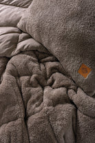 Cotton Box-Tek Kişilik Peluş Yorgan Seti Bej 155x215 Cm-Yorgan-3-Milagron.com