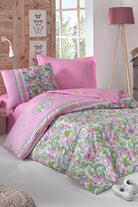 Cotton Box-Cotton Box Tek Kişilik Ranforce Genç Nevresim Takımı Jasmin Pembe-1-Milagron.com