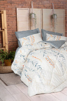 Cotton Box-Tek Kişilik Uyku Seti Hiedra Indigo-Nevresim Takımı-1-Milagron.com