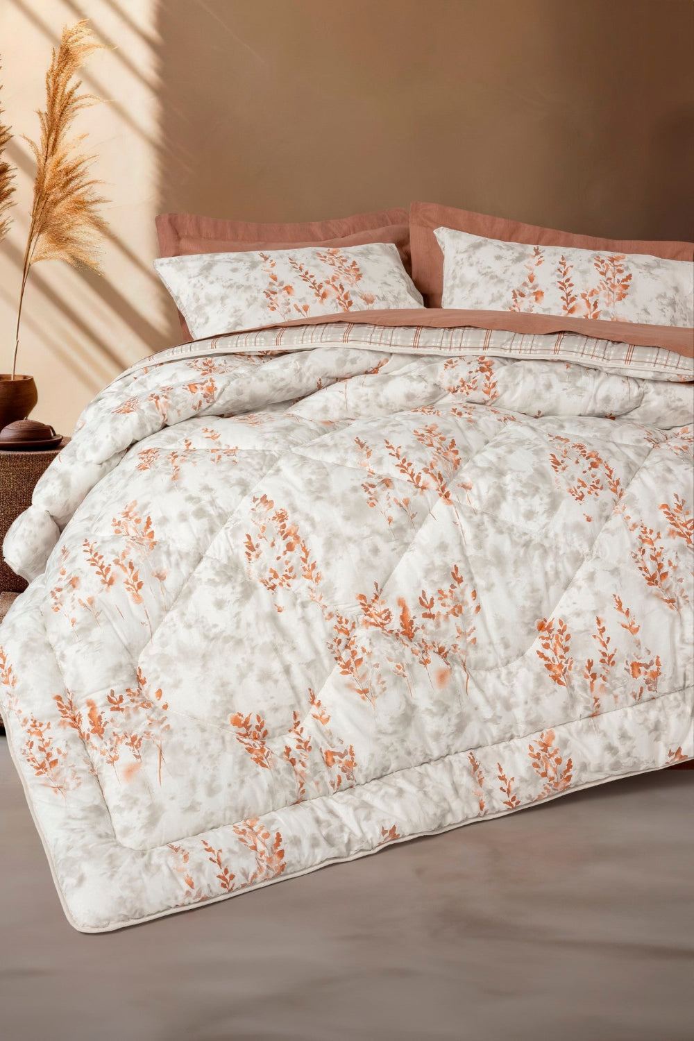 Cotton Box-Tek Kişilik Uyku Seti Lamina Tarçın-Nevresim Takımı-1-Milagron.com