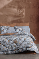 Cotton Box-Tek Kişilik Uyku Seti Lenora Kahve-Nevresim Takımı-1-Milagron.com