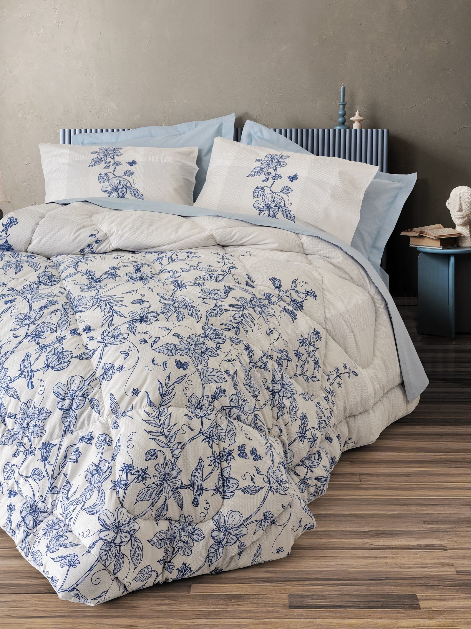 Cotton Box Tek Kişilik Uyku Seti Linora Mavi