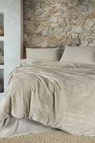 Cotton Box-Velvet Çift Kişilik Nevresim Takımı Flossy Taş-Nevresim Takımı-1-Milagron.com