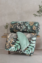 Cotton Box-Cotton Box Velvet çift Kişilik Yorgan Clorasa Mint 195x215 Cm-Çift Kişilik Yorgan-1-Milagron.com