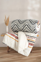 Cotton Box-Cotton Box Velvet çift Kişilik Yorgan Felix Bej 195x215 Cm-Çift Kişilik Yorgan-1-Milagron.com