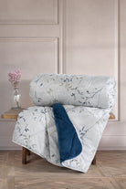 Cotton Box-Cotton Box Velvet çift Kişilik Yorgan Nitsa Denim 195x215 Cm-Çift Kişilik Yorgan-1-Milagron.com