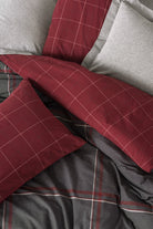 Cotton Box-Warm Flanel Çift Kişilik Nevresim Takımı Sento Gri-Nevresim Takımı-2-Milagron.com