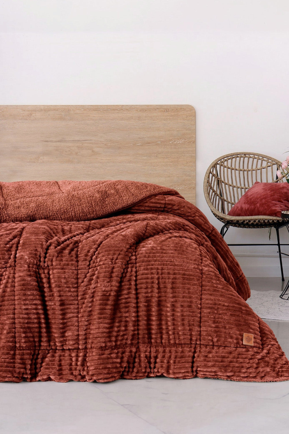Cotton Box-Wave Çift Kişilik Yorgan Tarçın 195x215 Cm-Yorgan-1-Milagron.com