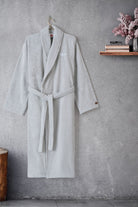 Cotton Box-Wellness Bornoz Stone Gri L/Xl-Bornoz-1-Milagron.com