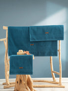 Cotton Box-%100 Pamuk Wellness Havlu Seti Ocean Petrol-Havlu & Havlu Setleri-1-Milagron.com