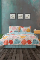 Cozy Home-Cozy Home çift Kişilik Lastikli çarşaflı Nevresim Takımı Modern Mint-Çift Kişilik Nevresim Takımı-2-Milagron.com