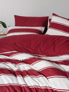 Cozy Home-Cozy Home Festive çift Kişilik Lastikli çarşaflı Nevresim Takımı Jolly Kırmızı-Nevresim Takımı-5-Milagron.com