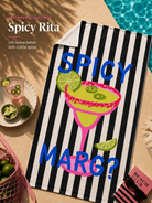  Heatwave Plaj Havlusu Spicy Rita Siyah