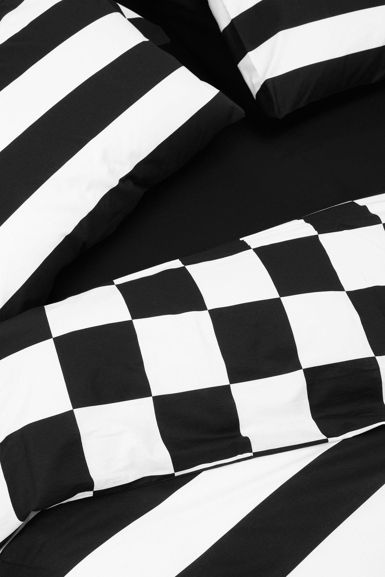 Cozy Home Mono Tek Kişilik Lastikli Çarşaflı Nevresim Takımı Code Siyah