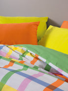 Cozy Home-Popping Colors Çift Kişilik Lastikli Çarşaflı Nevresim Takımı Hype Yeşil-Nevresim Takımı-2-Milagron.com