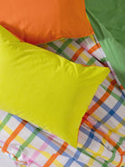 Cozy Home-Popping Colors Çift Kişilik Lastikli Çarşaflı Nevresim Takımı Hype Yeşil-Nevresim Takımı-3-Milagron.com