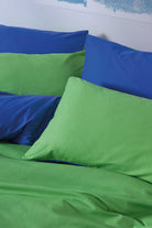 Cozy Home-Popping Colors Çift Kişilik Lastikli Çarşaflı Nevresim Takımı Sage Yeşil Mavi-Nevresim Takımı-2-Milagron.com