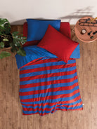 Cozy Home Popping Colors Tek Kişilik Lastikli Çarşaflı Nevresim Takımı Blaze Kırmızı