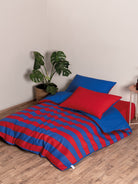 Cozy Home Popping Colors Tek Kişilik Lastikli Çarşaflı Nevresim Takımı Blaze Kırmızı