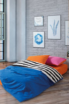 Cozy Home-Cozy Home Popping Colors Tek Kişilik Lastikli çarşaflı Nevresim Takımı Dusk Mavi-Tek Kişilik Nevresim Takımı-1-Milagron.com