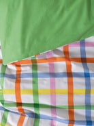 Cozy Home-Cozy Home Popping Colors Tek Kişilik Lastikli çarşaflı Nevresim Takımı Hype Yeşil-Tek Kişilik Nevresim Takımı-4-Milagron.com