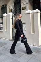 Crescent Line-Elegance Pantolon Siyah-Pantolon-1-Milagron.com