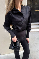 Crescent Line-Elegance Pantolon Siyah-Pantolon-3-Milagron.com