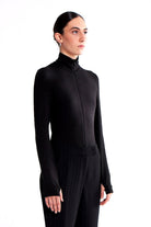 Crescent Line-Shadow Bodysuit Siyah-Bodysuit-4-Milagron.com